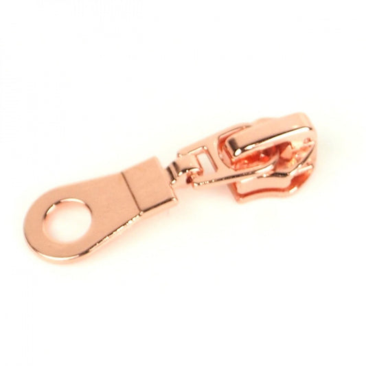 Four Donut Zipper Pulls- Rose Gold 4ct