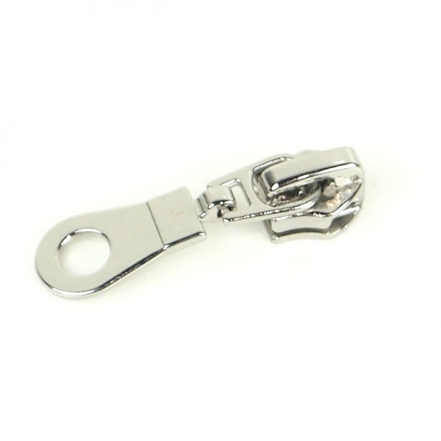 Four Donut Zipper Pulls- Nickel 4ct
