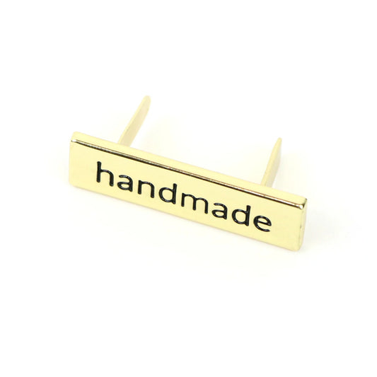 Serif Handmade Label- Gold: 1pc