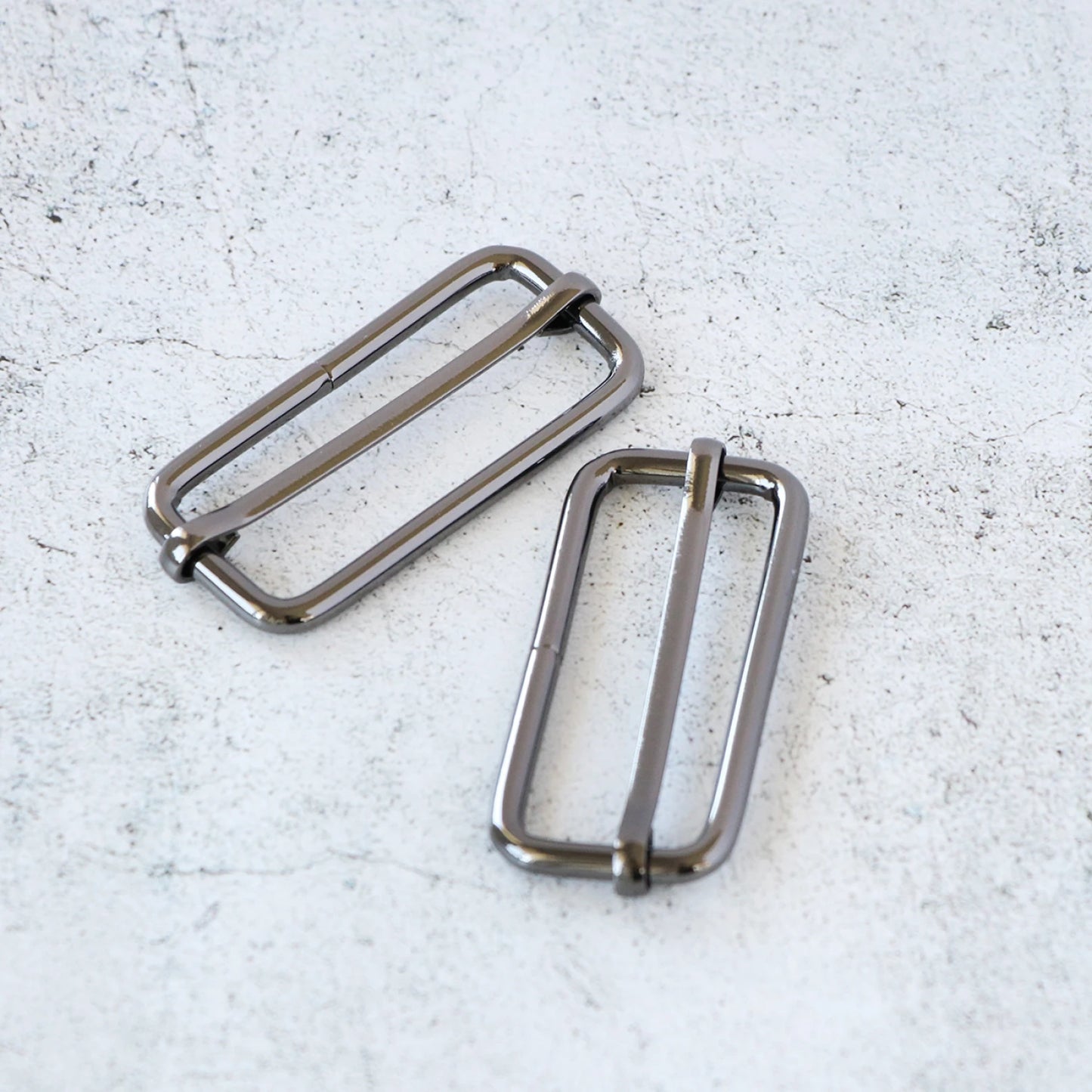 2in Slider Buckles- Gunmetal: 2pcs