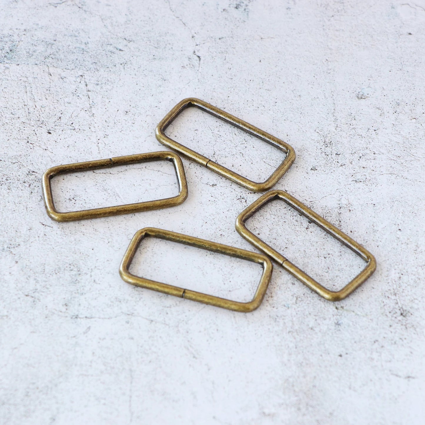 Rectangle Rings- 2" Antique: 4Pcs