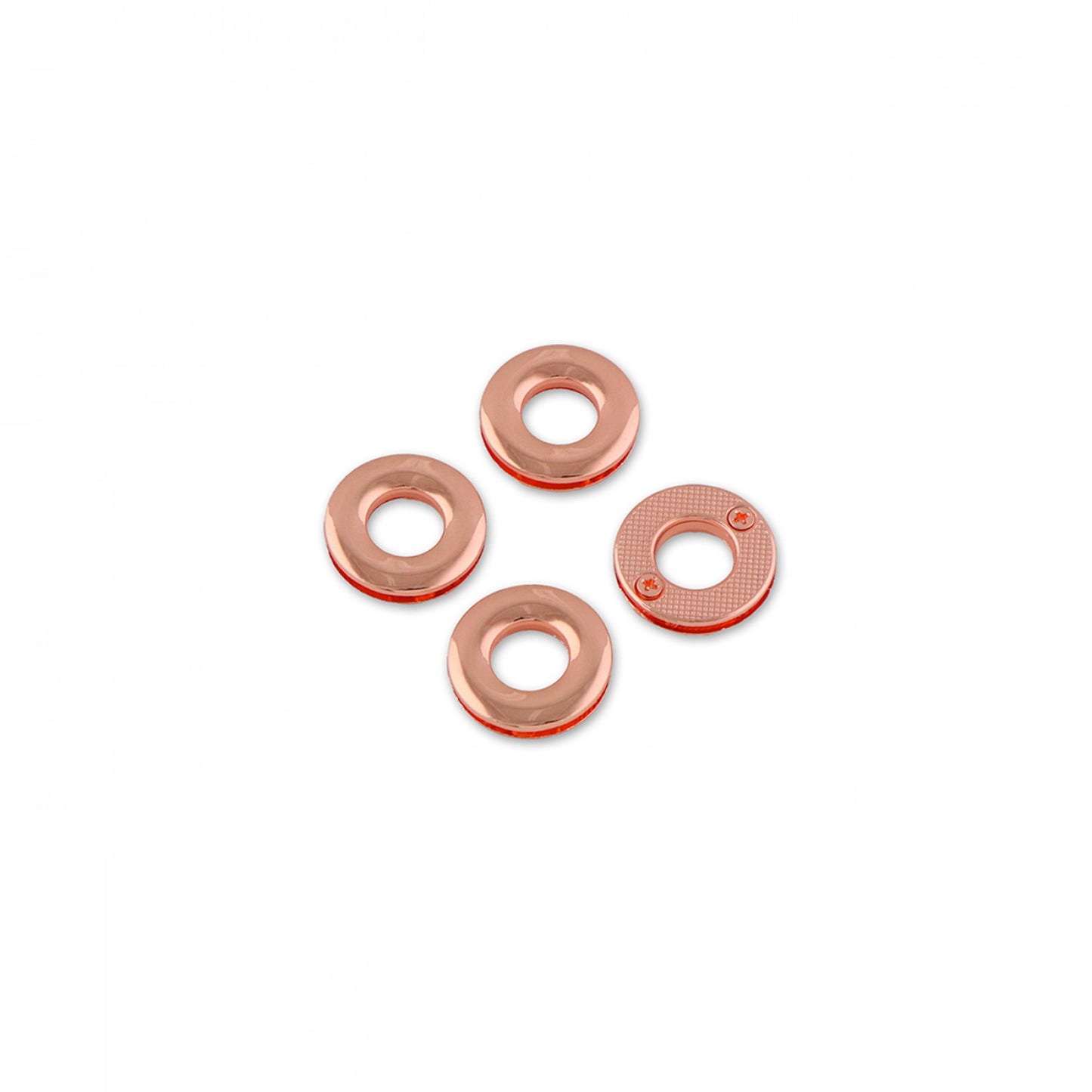 Four- 1/2in Screw Together Grommets: Rose Gold
