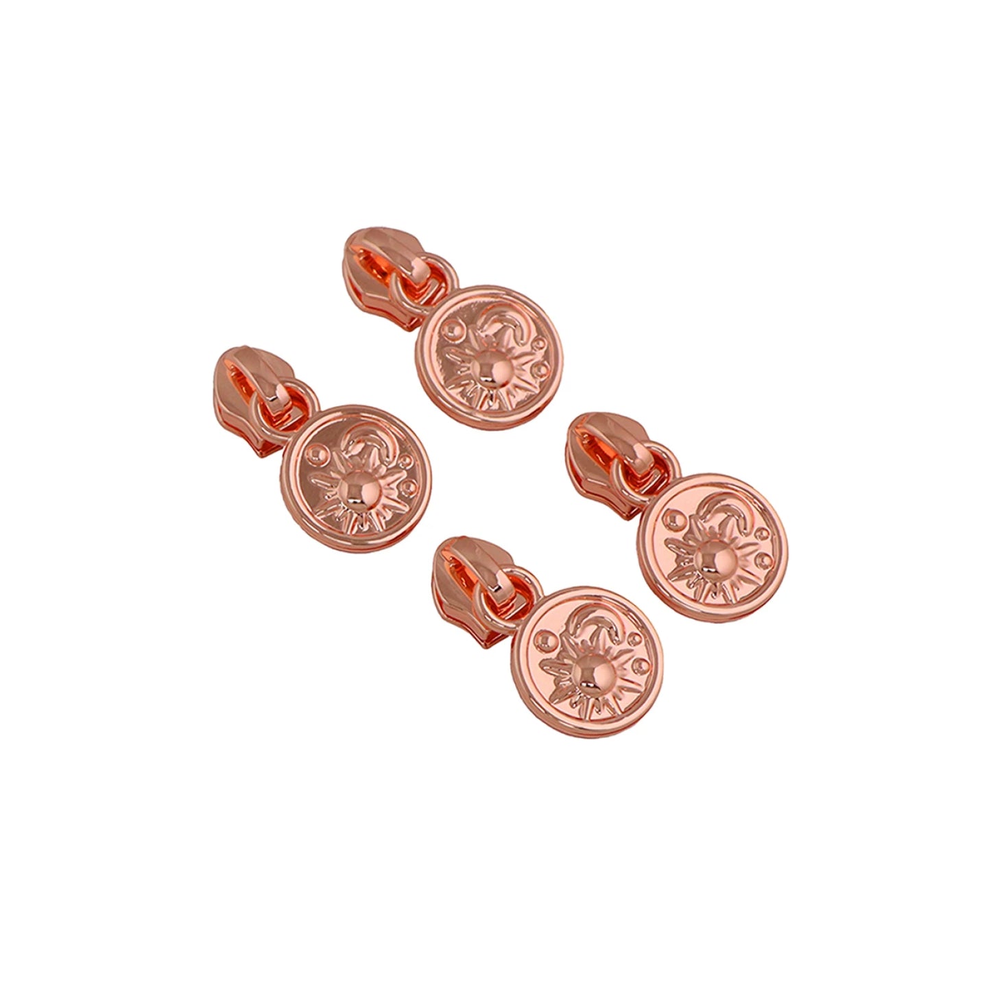 Cosmic Sky Zipper Pulls- Rose Gold 4CT