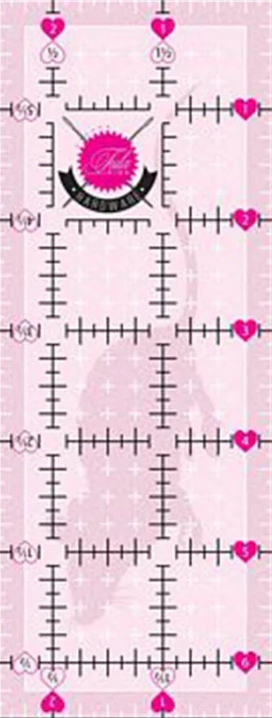 Tula Pink 2.5" x 6.5" Non Slip Mouse Ruler