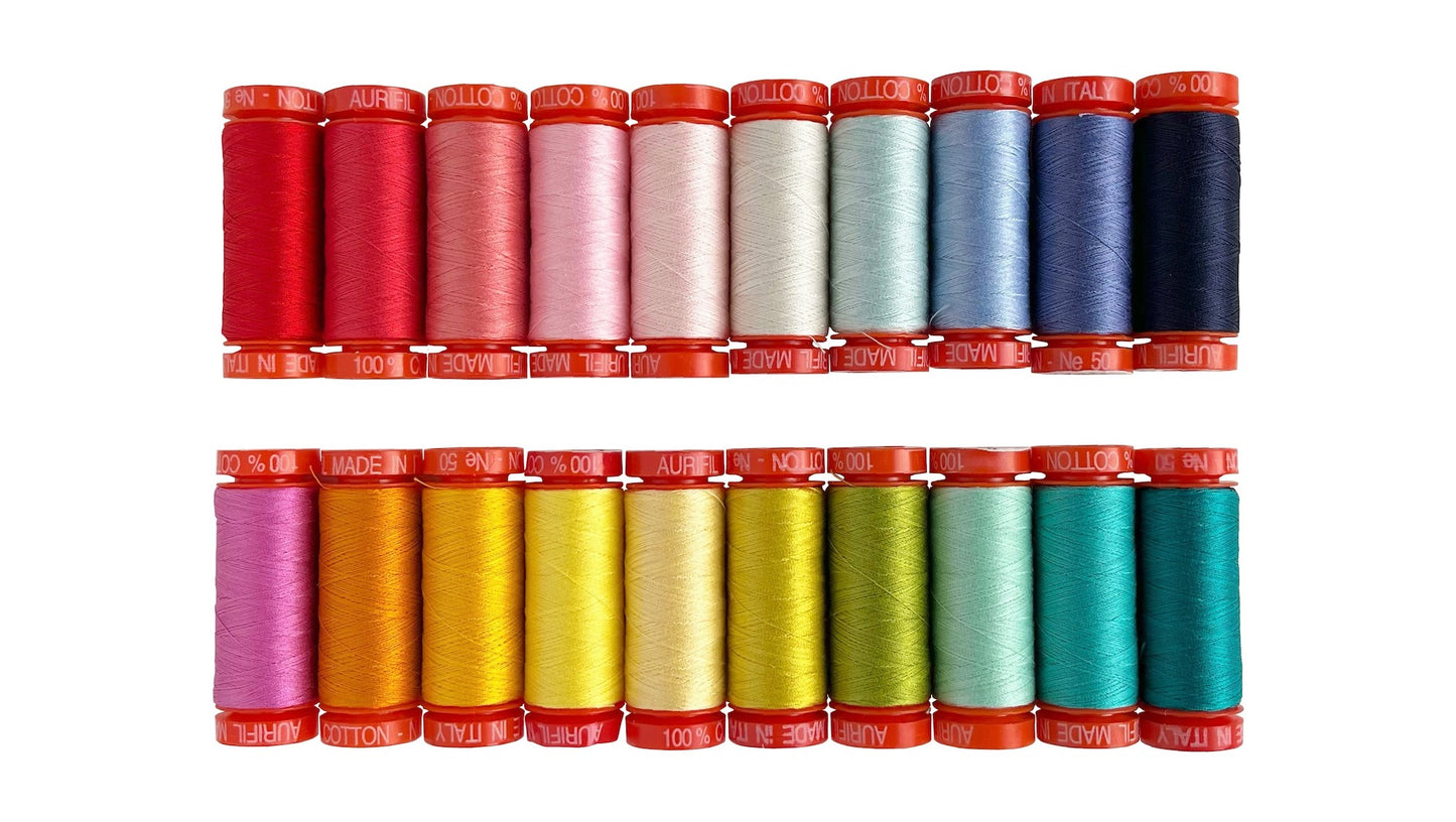 Tula Pink's Besties Thread Collection 20 Small Spools