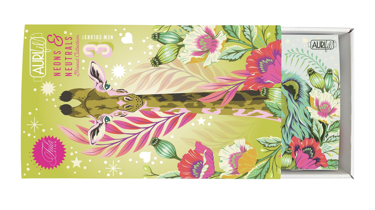 Tula Pink Neons & Neutrals Thread Collection 20 Spools