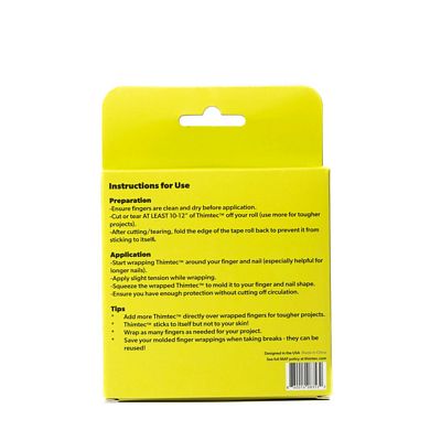Thimtec Thimble Tape: Caution Tape Yellow