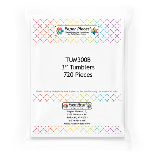 Paper Pieces- 3" Tumblers, 720 Pieces