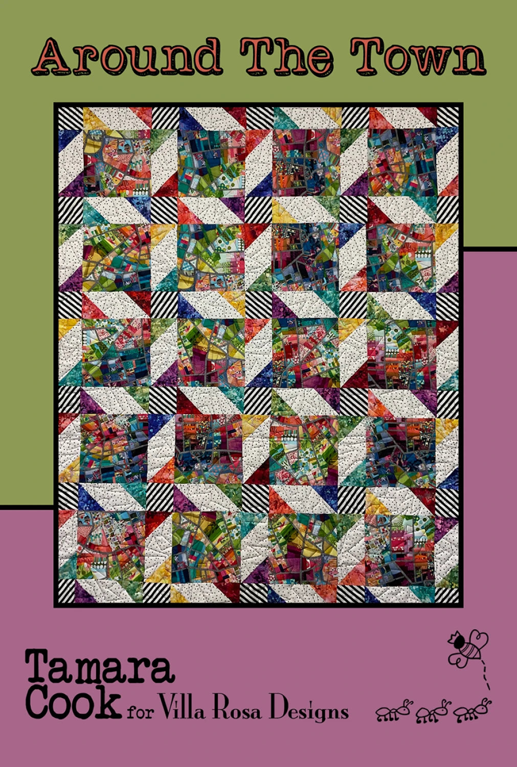 Around the Town Quilt Pattern (Cardstock)