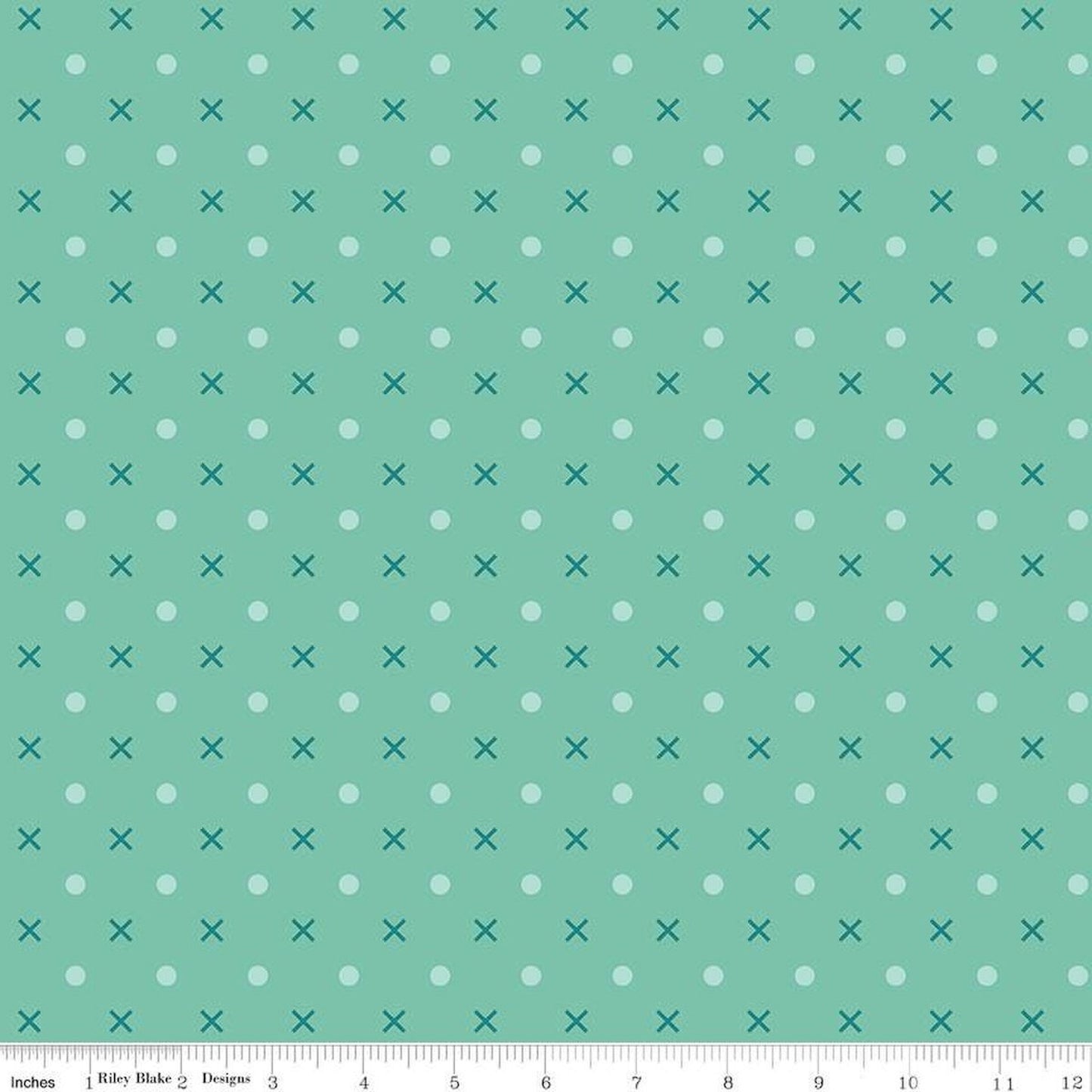 Bee Dots- Seaglass, 108" Wide Back: 3 Yard Cut