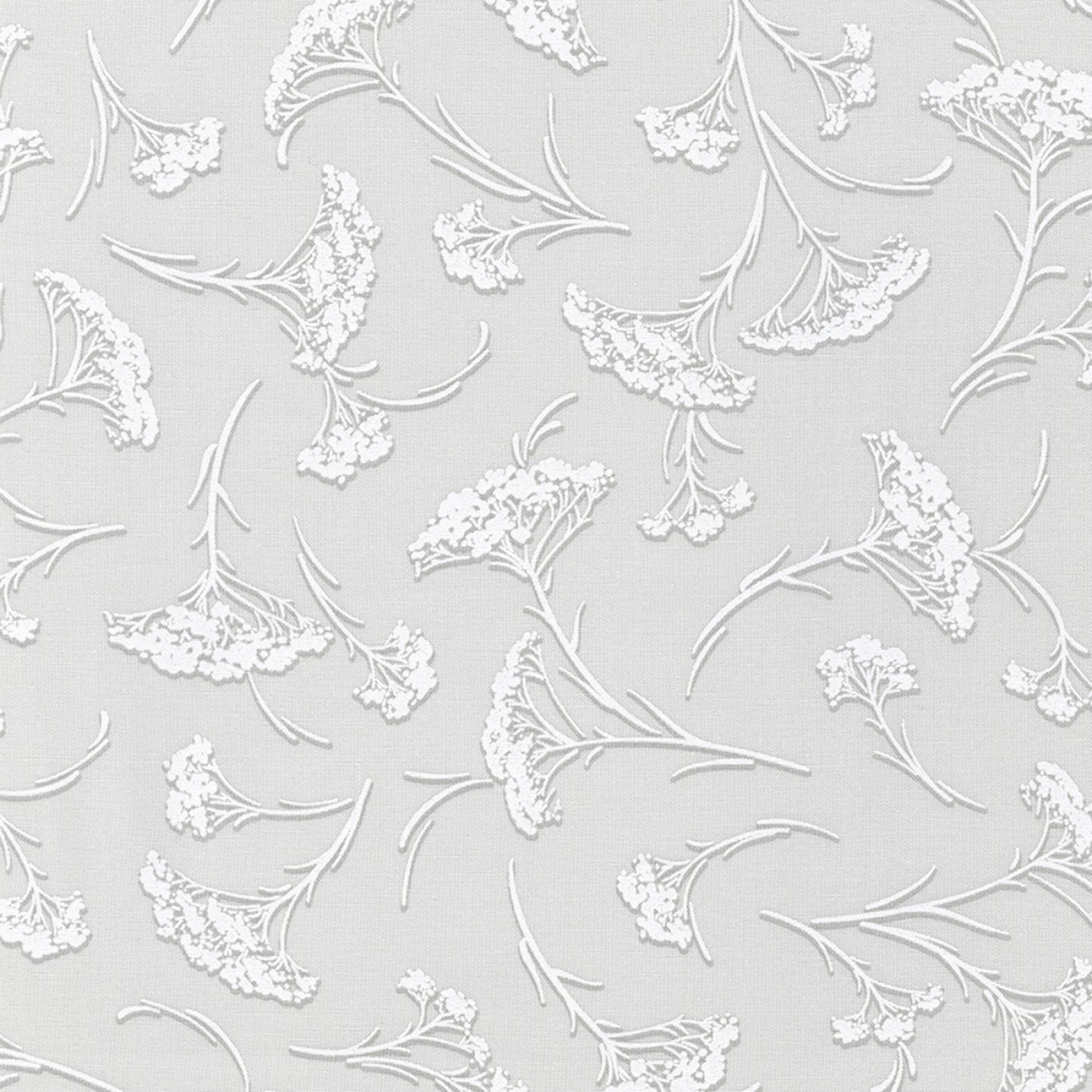 Wishwell Alabaster- Cloud Wildflowers: Sold by the 1/2 yard.