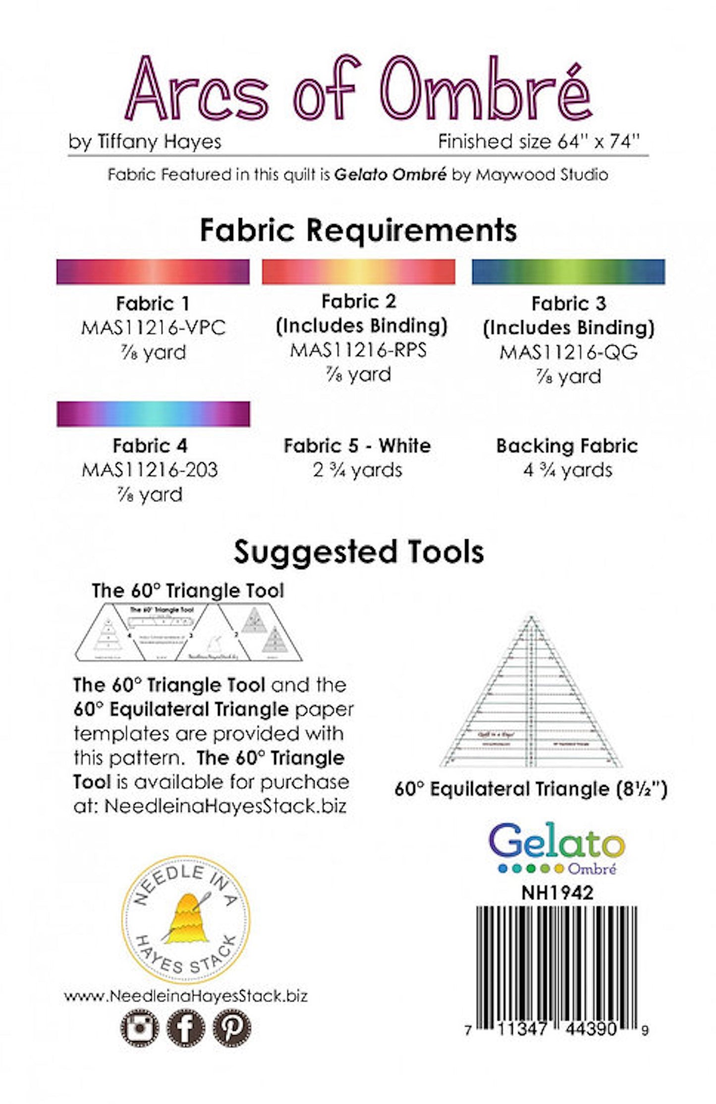 Arcs of Ombre Quilt Pattern