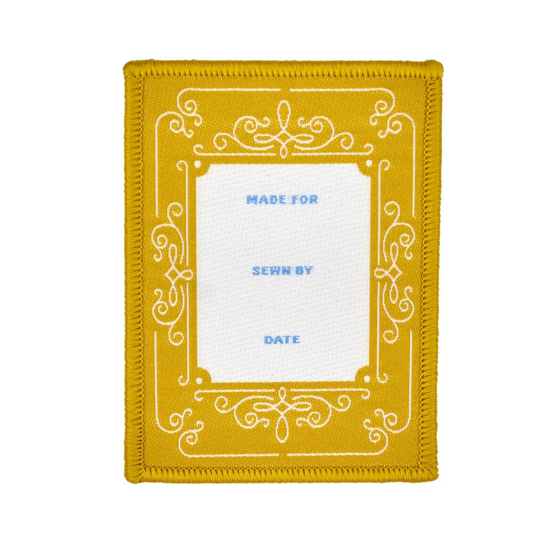 Market Days Woven Quilt Label- Gold: 1pc
