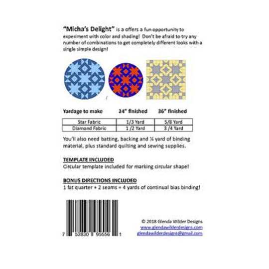 Micha's Delight Quilt Pattern