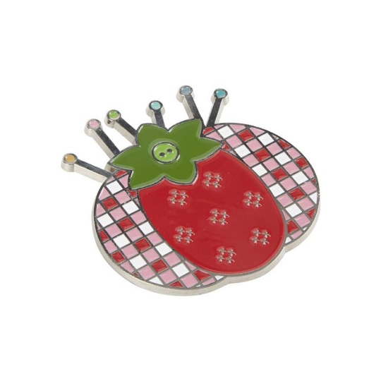 Enamel Needle Minder- The Tomato Pin Cushion - Bee In My Bonnet