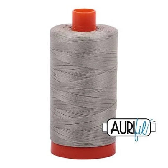 Aurifil 50wt Mako - 1422 Yards- Light Grey