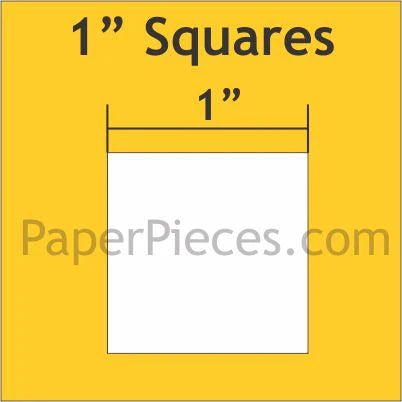 Paper Pieces- 1" Square: 150 Pack