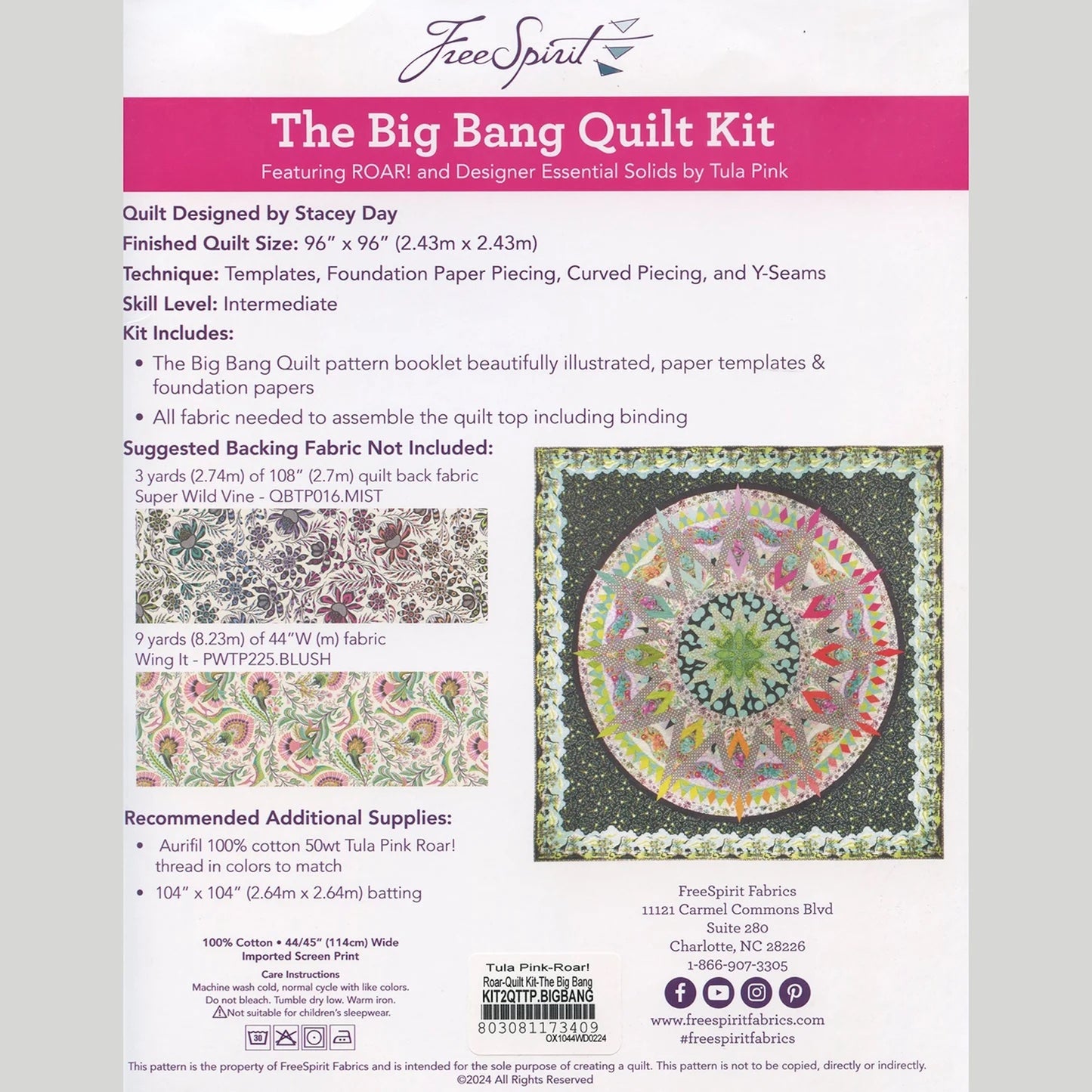 The Big Bang Quilt Kit - Tula Pink