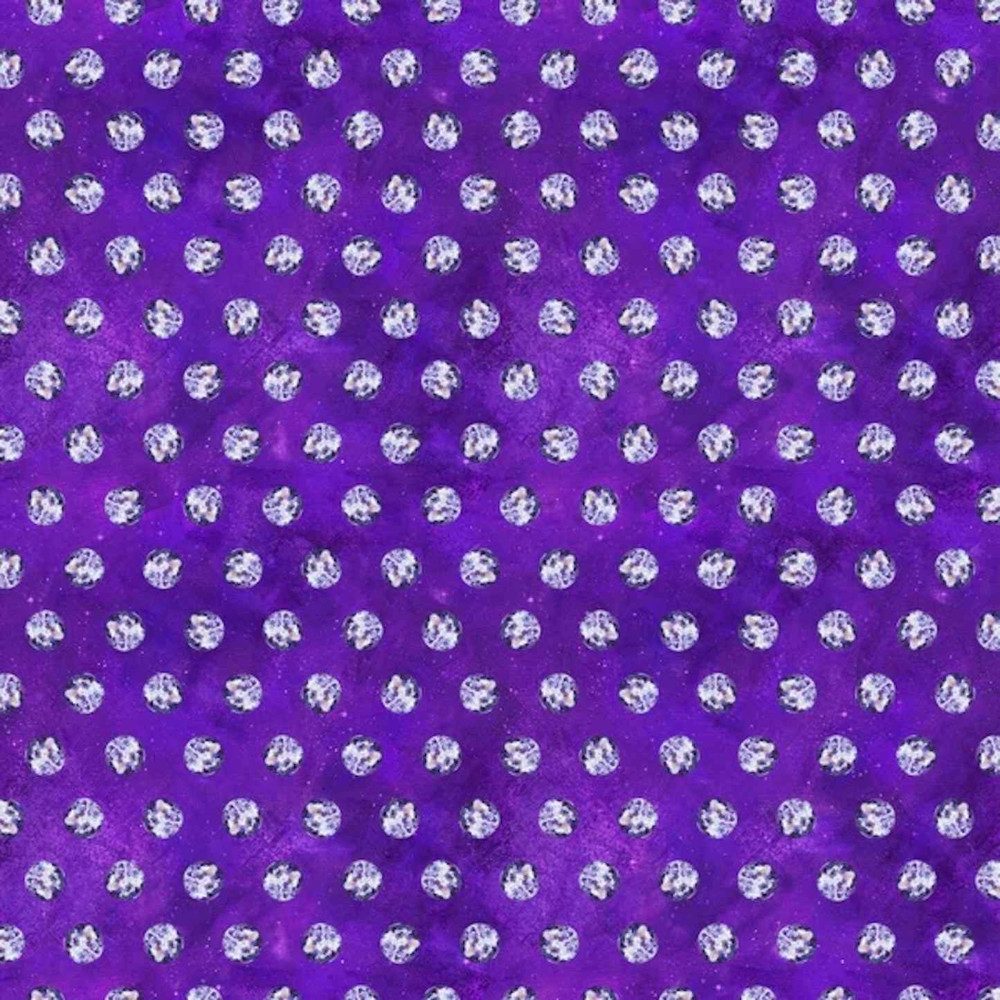 Full Moon- Purple Moon: Sold By The 1/2 Yard- Cut Continuously