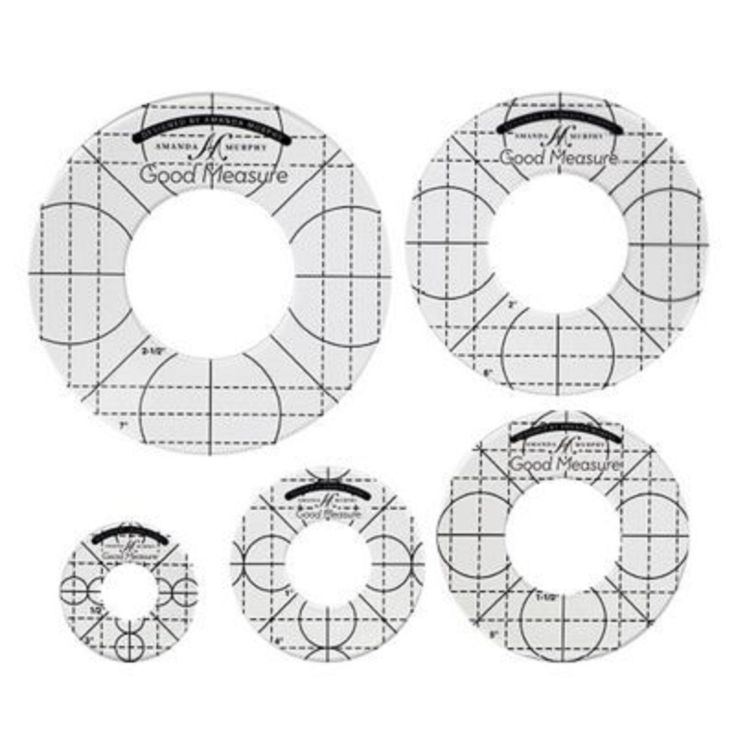 Good Measure- Amanda Murphy Low Shank Quilting Template- Every Circle 5PC