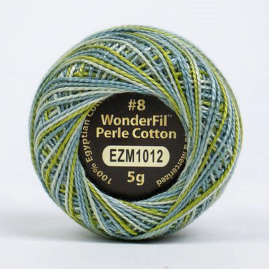 Wonderfil Eleganza Perle Cotton Thread EZM1012 Everglades Variegated