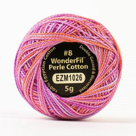 Wonderfil Eleganza Perle Cotton Thread EZM1026 French Macaron Variegated