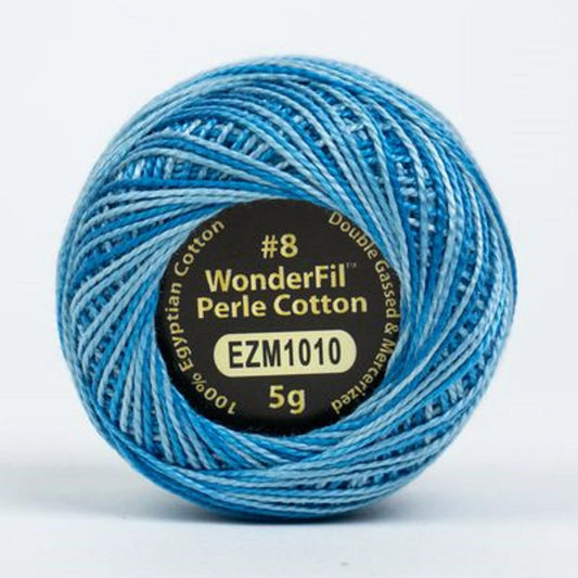 Wonderfil Eleganza Perle Cotton Thread EZM1010 Oceanic Variegated