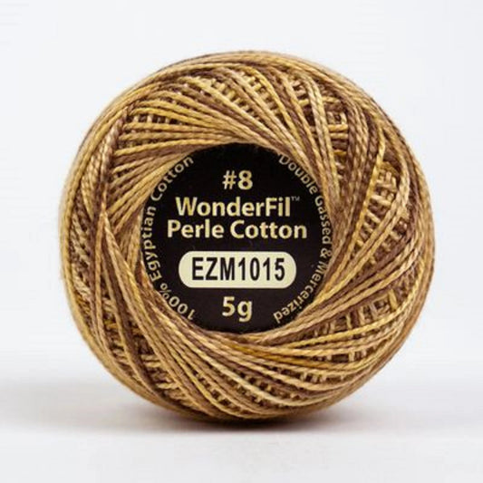 Wonderfil Eleganza Perle Cotton Thread EZM1015 Pumpernickel Variegated