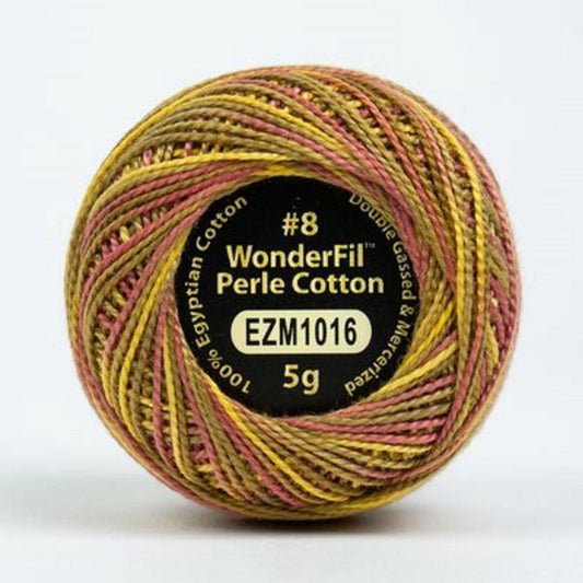 Wonderfil Eleganza Perle Cotton Thread EZM1016 Autumn Spice Variegated