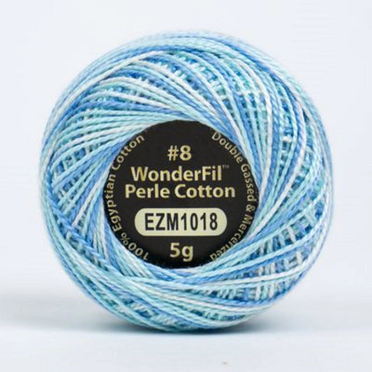 Wonderfil Eleganza Perle Cotton Thread EZM1018 Glacier Variegated