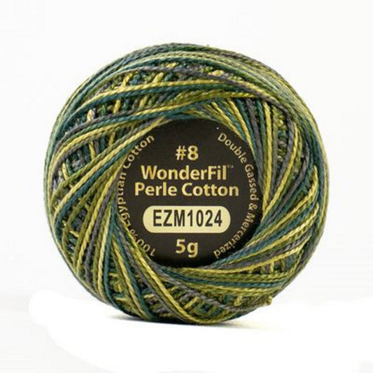 Wonderfil Eleganza Perle Cotton Thread EZM1024 Cedar Grove Variegated
