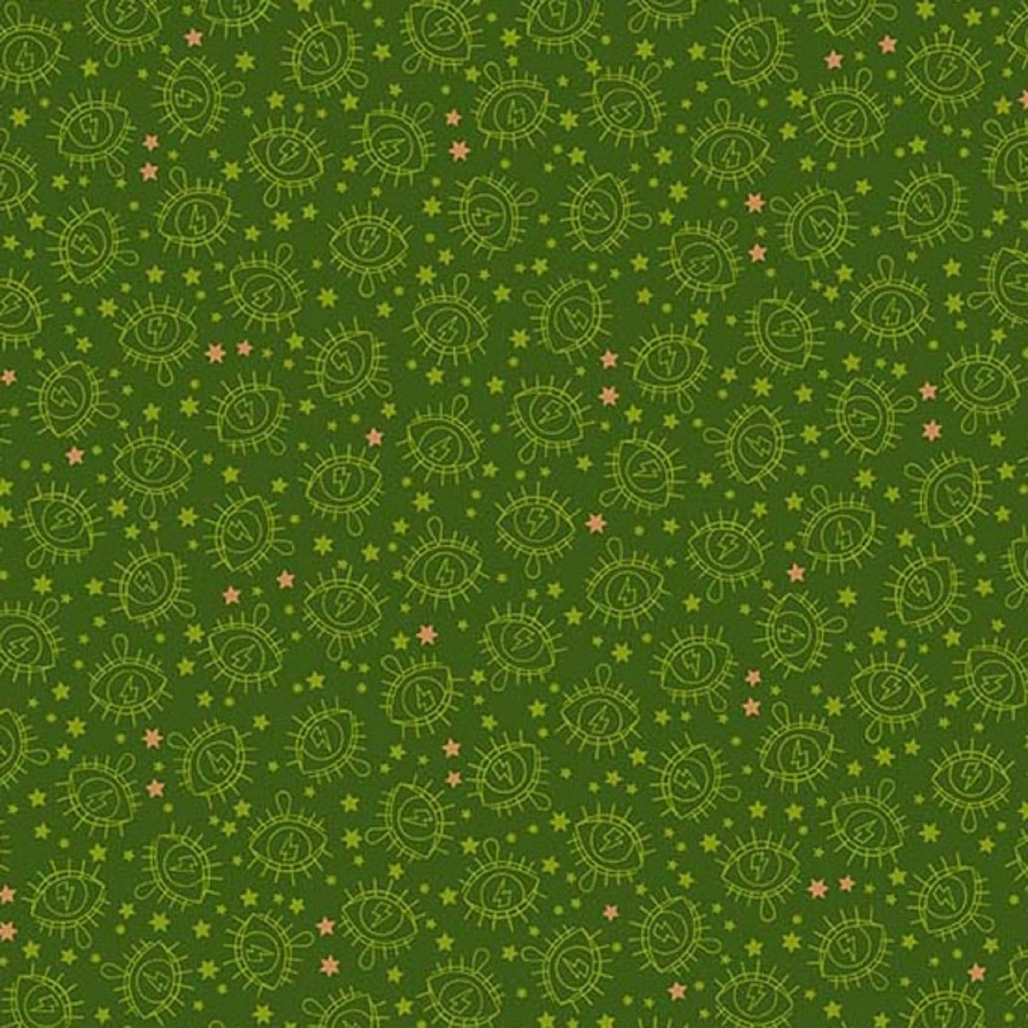 Wildside - Electric Eye - Army: Sold By The 1/2 Yard