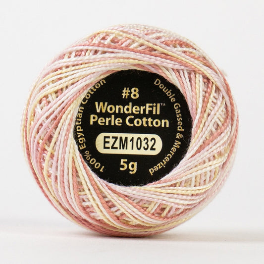 Wonderfil Eleganza Perle Cotton Thread EZM1032 Dollhouse Variegated