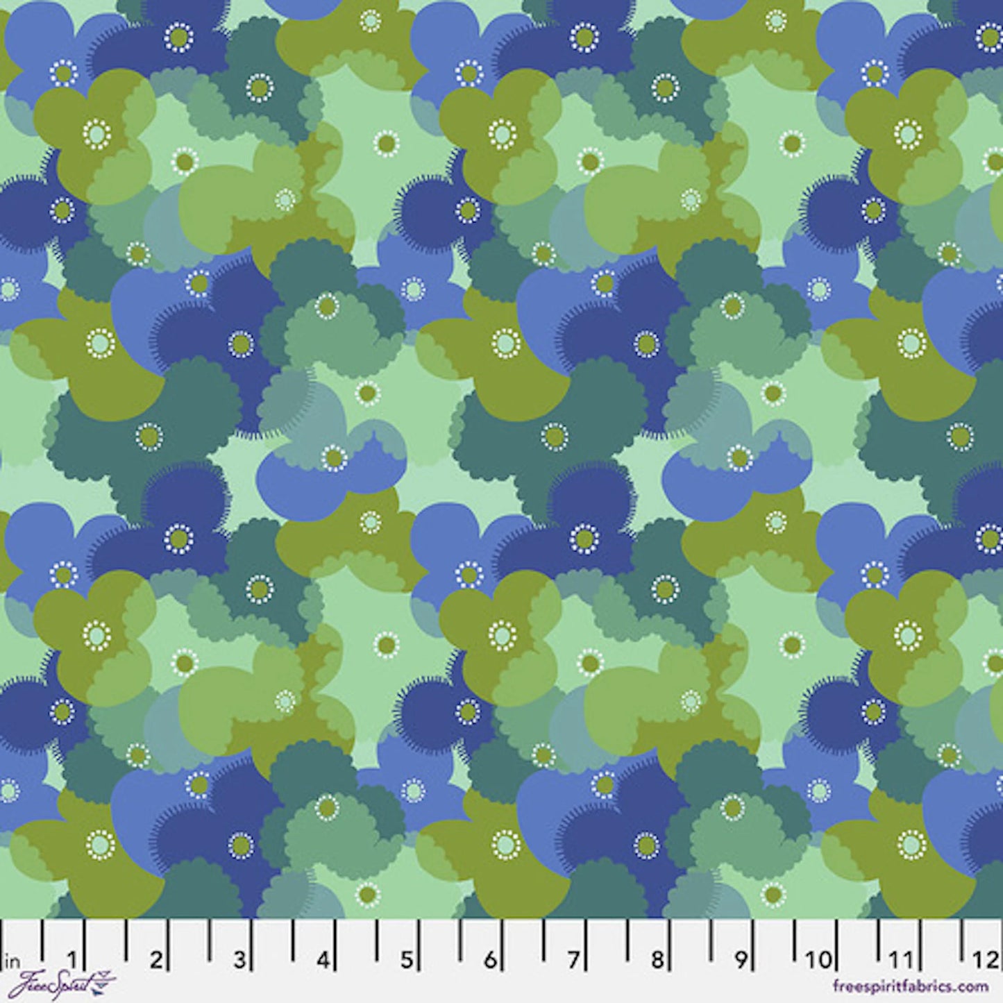 Fluent- Sea Disco: Sold By The 1/2 Yard