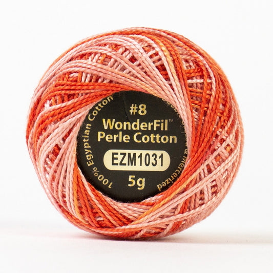 Wonderfil Eleganza Perle Cotton Thread EZM1031 Opera House Variegated