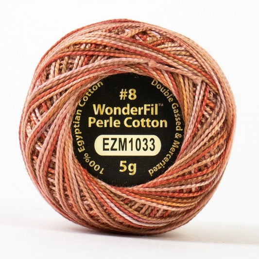 Wonderfil Eleganza Perle Cotton Thread EZM1033 Carpenter Variegated
