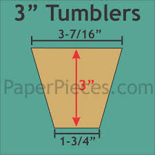 Paper Pieces- 3" Tumblers, 720 Pieces