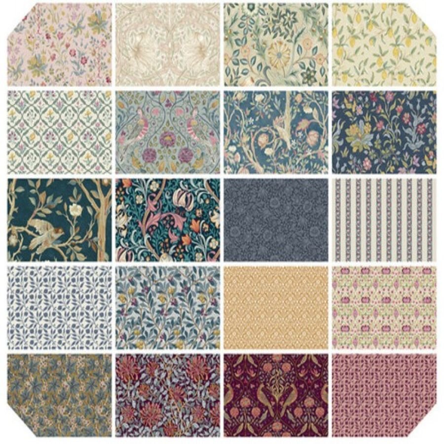 Morris & Co- Red House Fat Quarter Bundle: 20pc