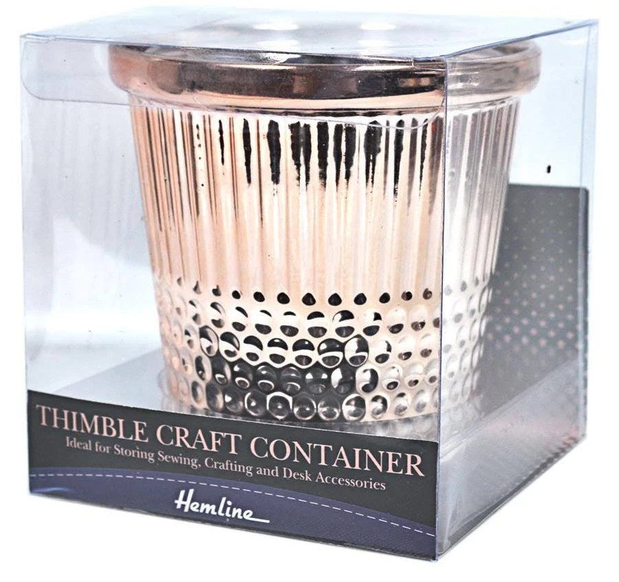 Thimble Rose Gold Craft Container