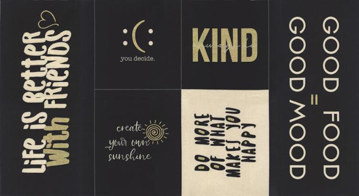 Think Ink- Be Kind Cavas Metallic Panel