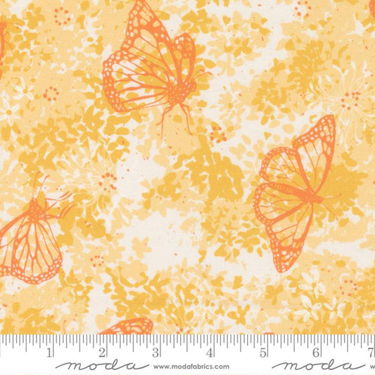 Sundance- Milkweed Cloud Monarchs: Sold By The 1/2 Yard