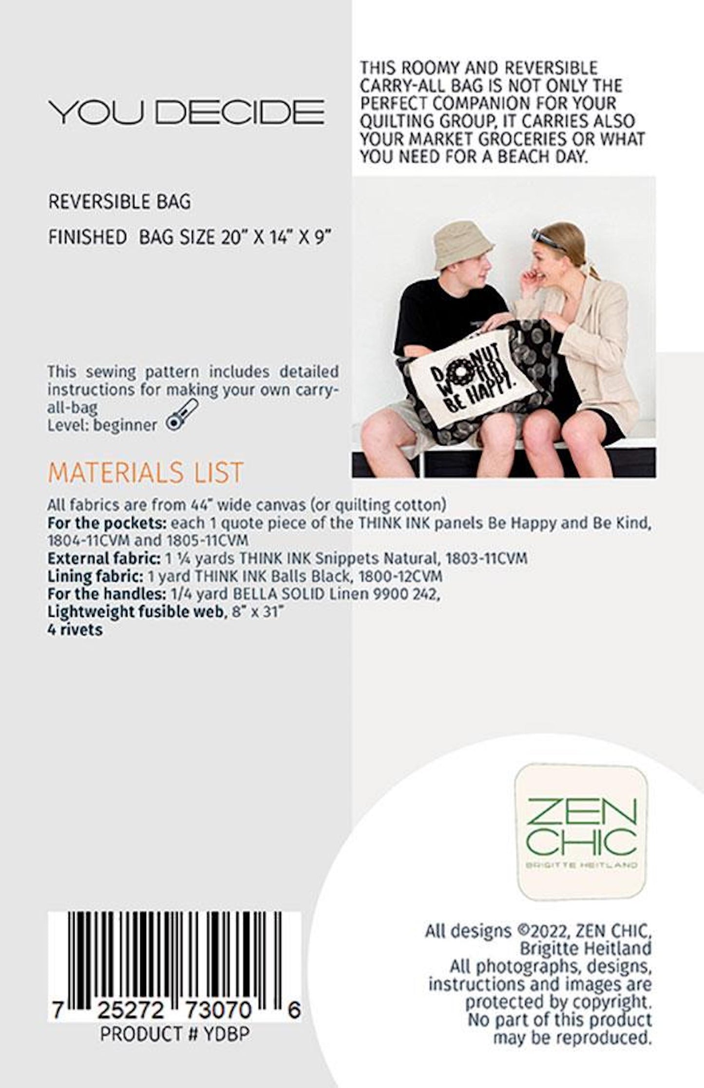 You Decide Bag Pattern