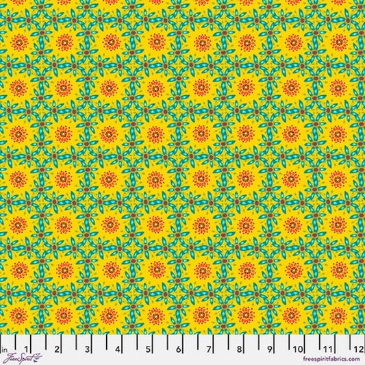 Tropicalism- Yellow Corossol: Sold by the 1/2 yard.