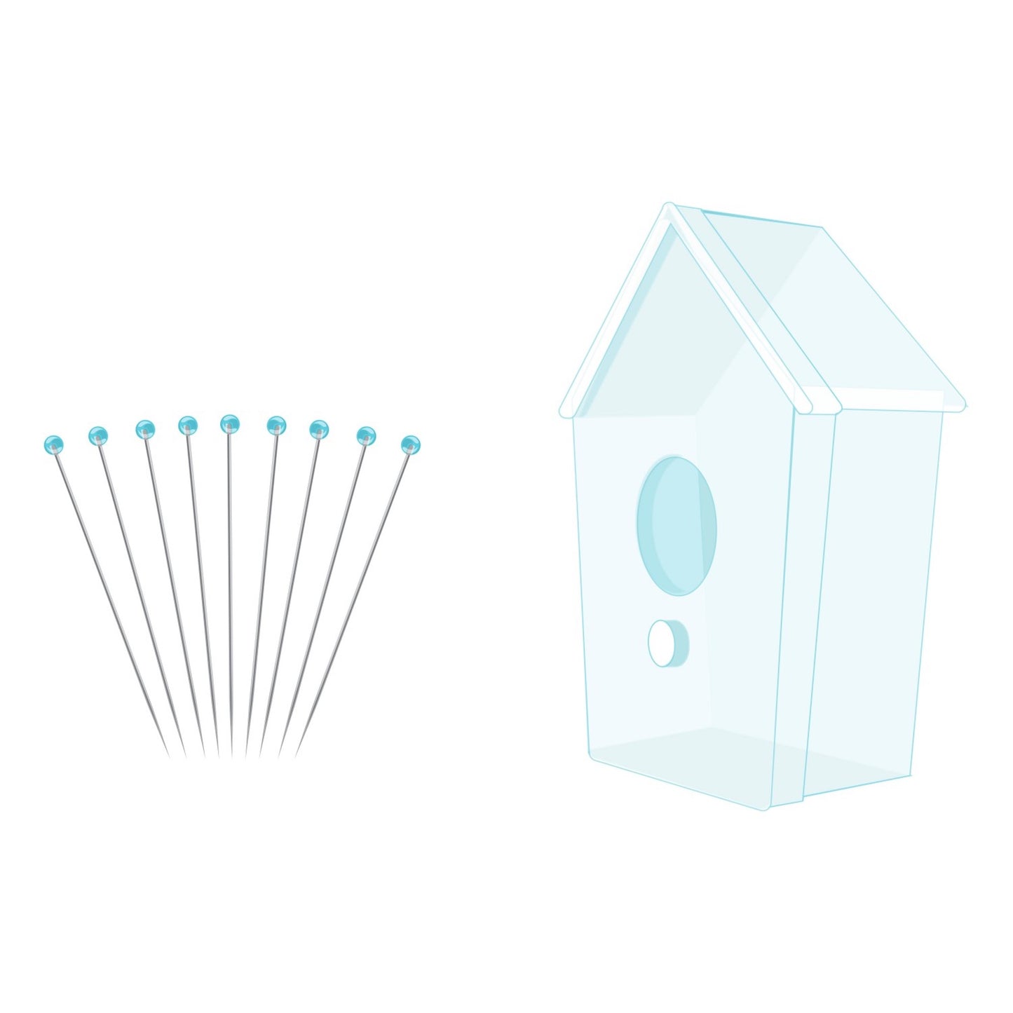 Riley Blake Designs Glass Head Sewing Pins