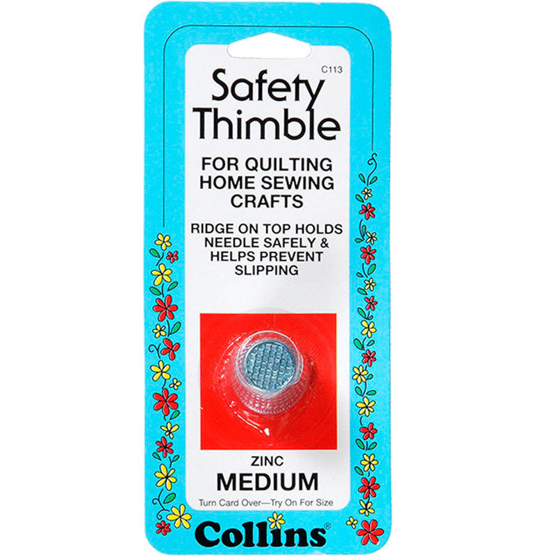 Collins Zinc Safety Thimble: Medium