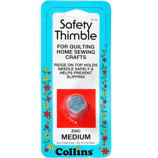 Collins Zinc Safety Thimble: Medium