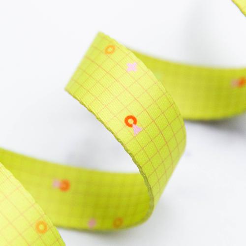 Power Gridra Neon Yellow Webbing 1": Sold By the Yard