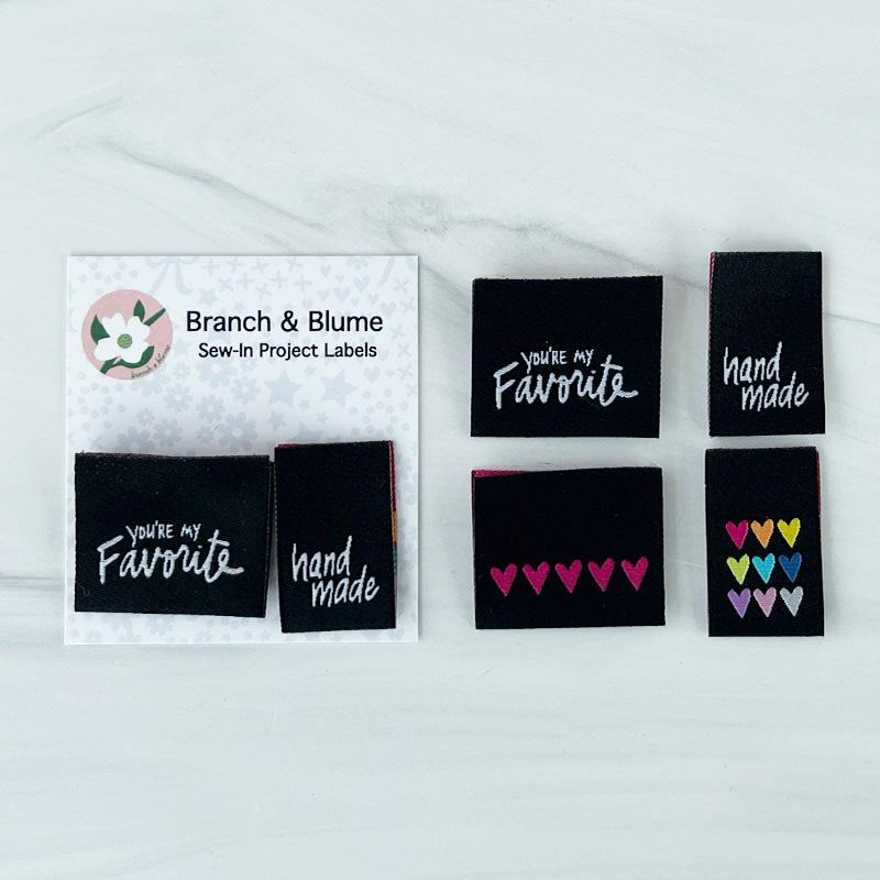 Handmade Favorites Woven Quilt Labels: 6pc
