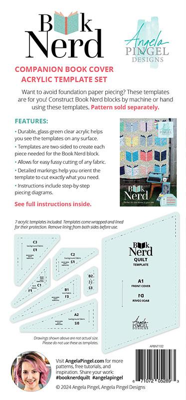 Book Nerd Companion Book Cover Template Set: 7pc