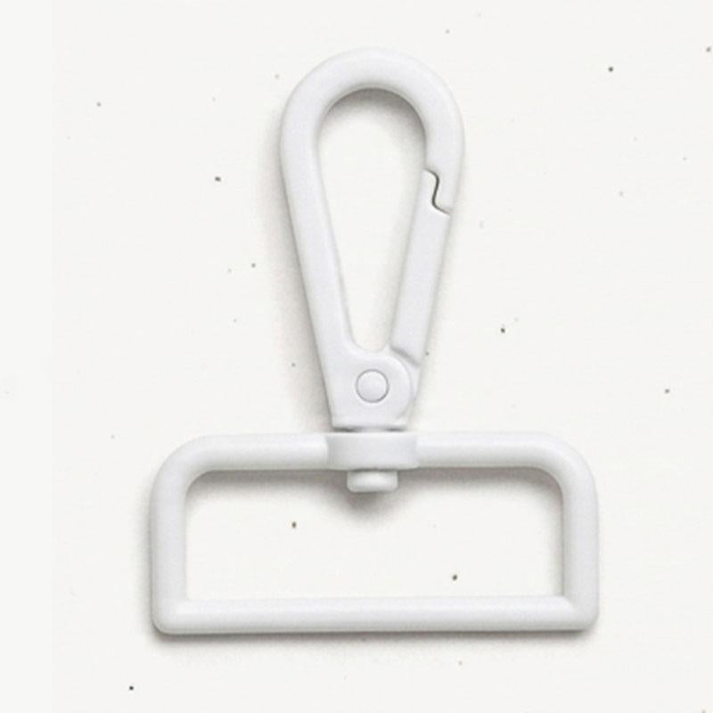 Swivel Hook Snap 1.5"- White: 2Pcs